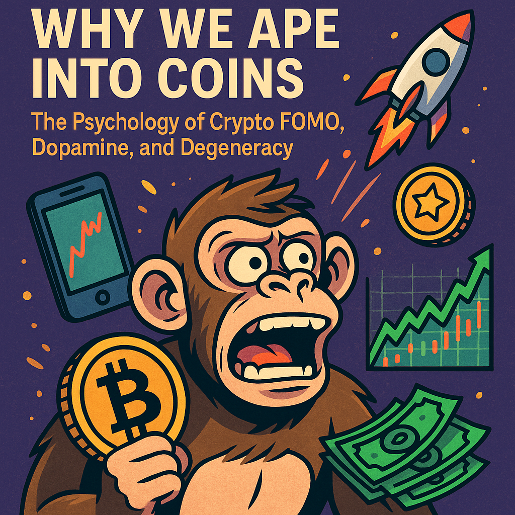 Why We Ape Into Coins: The Psychology of Crypto FOMO, Dopamine, and Degeneracy